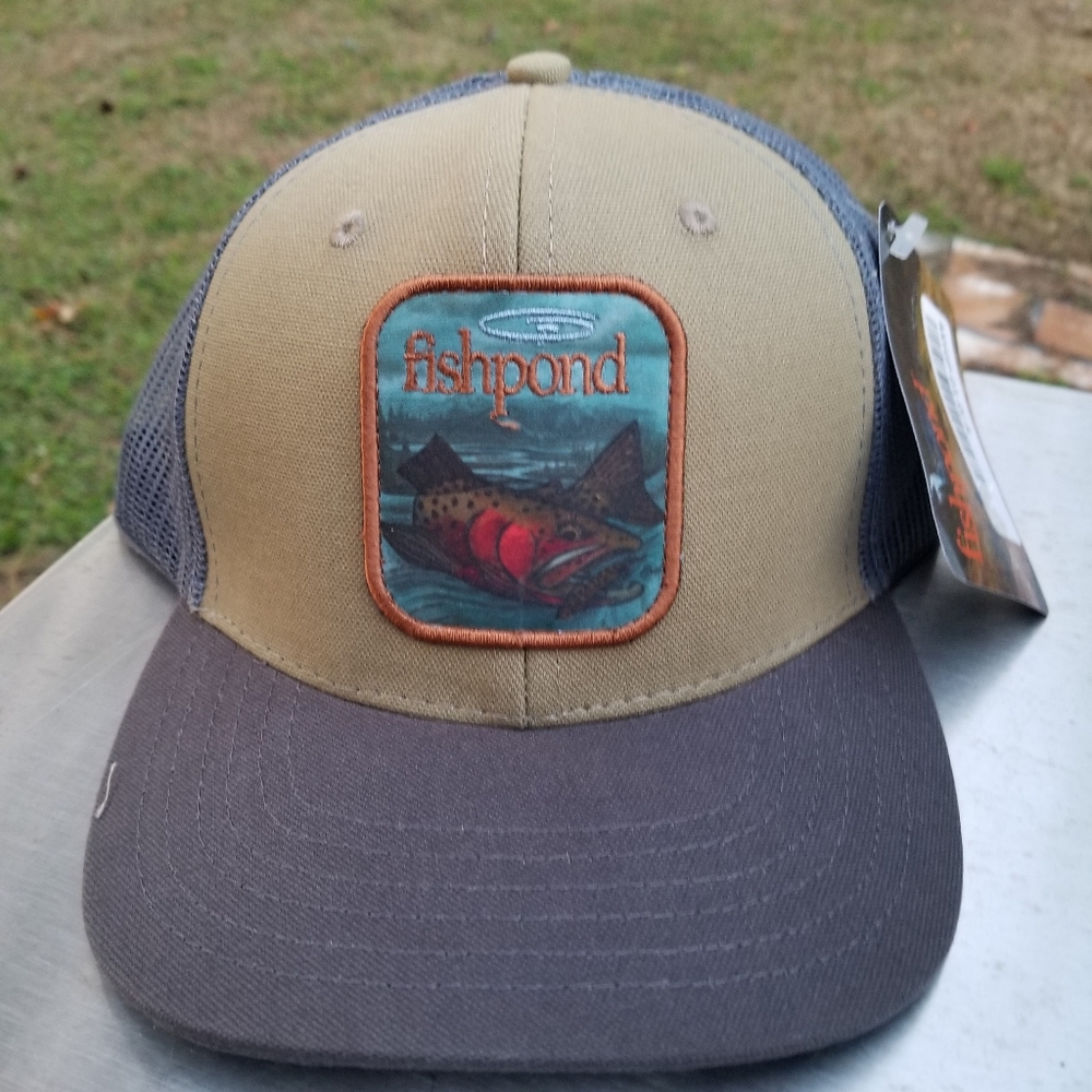 Fishpond Drop Off Trucker Hat Graphite Fishing Surf hat NEW